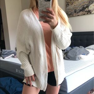NWOT White / ivory Cardigan Small